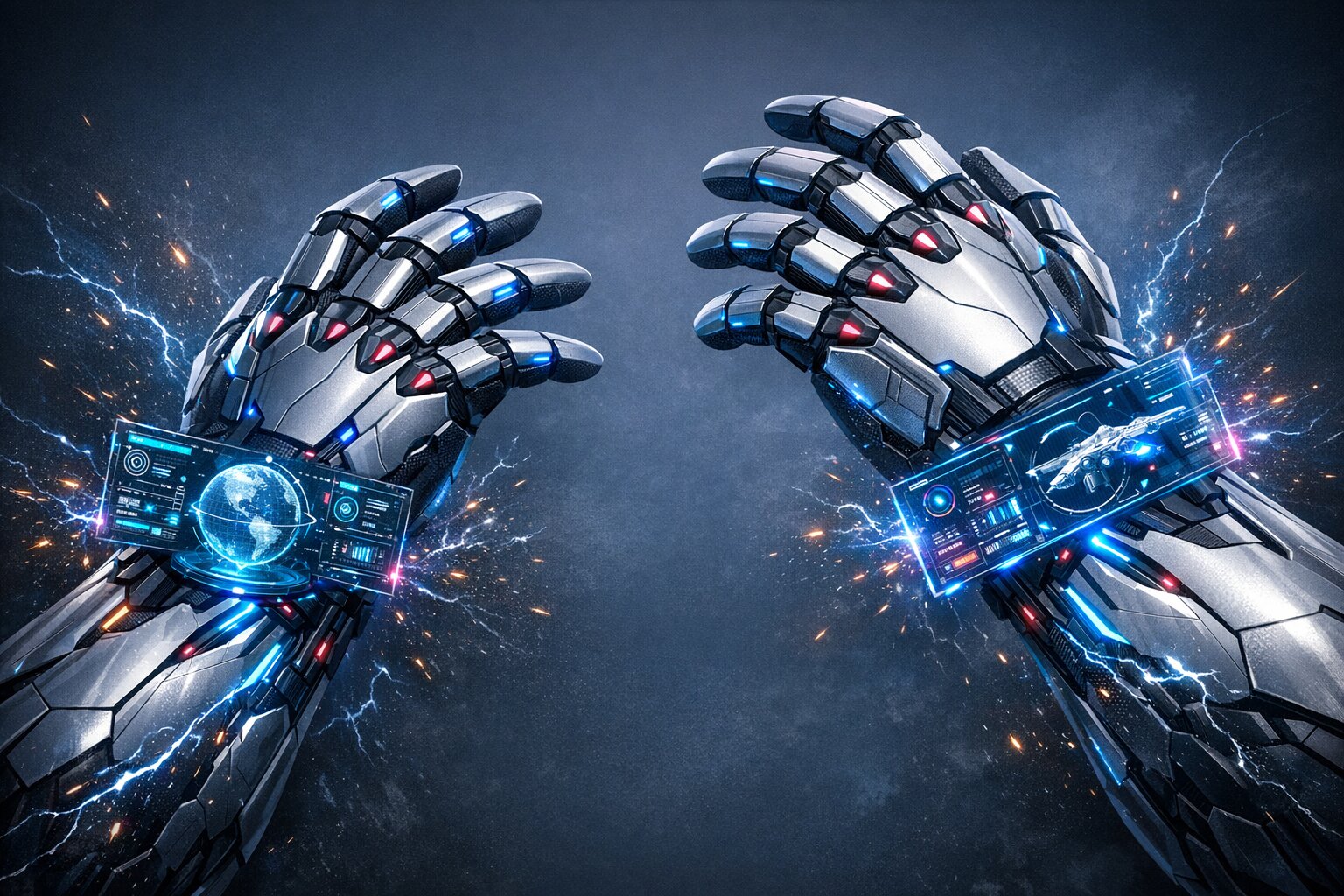 IDAI Quantum Guardian Hand Holographic Interface